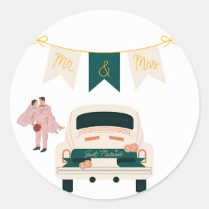 Just Married Wedding Car Sticker
