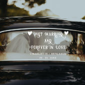Just Married Wedding Car Stickers