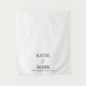 Just Married Wedding Fabric Car Banner Sign Wandteppich (Vorderseite)