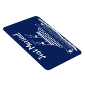 Just Married Wedding Flitterwochen Kreuzfahrtkabin Magnet (Rechte Seite)