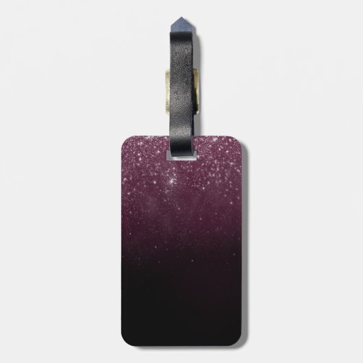 Just Married Wedding personnalized Gepäckanhänger (Rückseite vertikal)