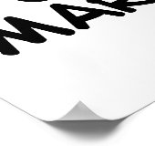 Just Married Wedding Poster (Ecke)