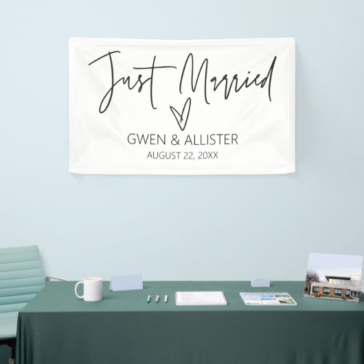 Just Married Wedding Sendoff Car Decoration Banner (Messeveranstaltung)