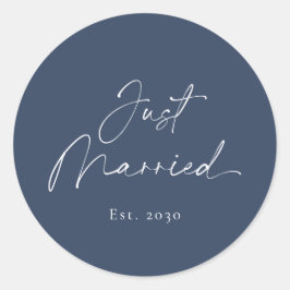 Just Married Wedding Sticker