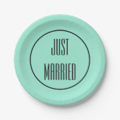 Just Married Wedeption Party Paper Teller (Vorderseite)