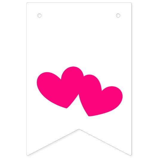 "Just Married" Wimpelkette (Erste Fahne)