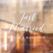 Just Married Window Cloning Fensteraufkleber (Blatt 2)