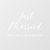 Just Married Window Cloning Fensteraufkleber (Blatt)