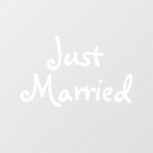 Just Married Window Sign Fensteraufkleber (Blatt)