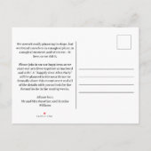 Just Married - Wir haben Foto Postkarte (Rückseite)