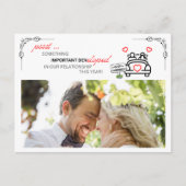 Just Married - Wir haben Foto Postkarte (Vorderseite)