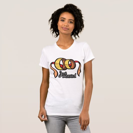 Just Married Womens T - Shirt (Vorne ganz)