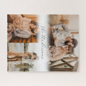 Just Married Young Couple Family Foto Collage Puzzle (Horizontal)