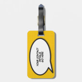 JUST MARRIERT Spaß Moderner Gepäckanhänger (Rückseite vertikal)