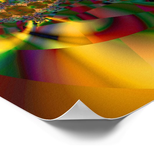 Just Math Coole Abstrakte Fraktal Kunst Poster (Ecke)