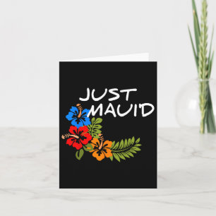 Just Maui d Vintage hawaiianische Flitterwochen Ge Karte