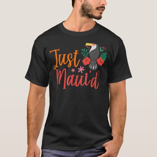 Just Maui'd Hawaii Honeymoon Hubby Wifey Matching T-Shirt (Vorderseite)