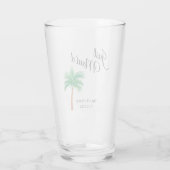 Just Maui'd | Maui Beach Palm Tree Gastgeschenk Ho Glas (Rückseite)