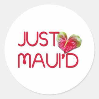 Just Maui'd Runder Aufkleber