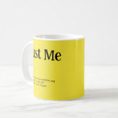 Just Me Mug Kaffeetasse (Vorderseite Links)