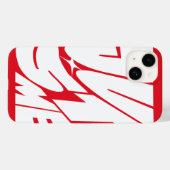 Just Me - Red iPhone Case (Rückseite (Horizontal))