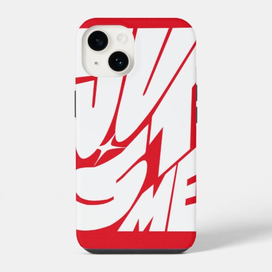 Just Me - Red iPhone Case Hülle (Rückseite)