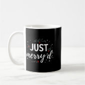 Just Merry'd Matching Christmas Wedding Party Marr Kaffeetasse (Links)