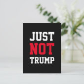 "Just not Trump" Postkarten (Stehend Vorderseite)