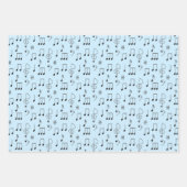Just Noted Music Wrapping Paper Sheets Geschenkpapier Set (Vorderseite 2)