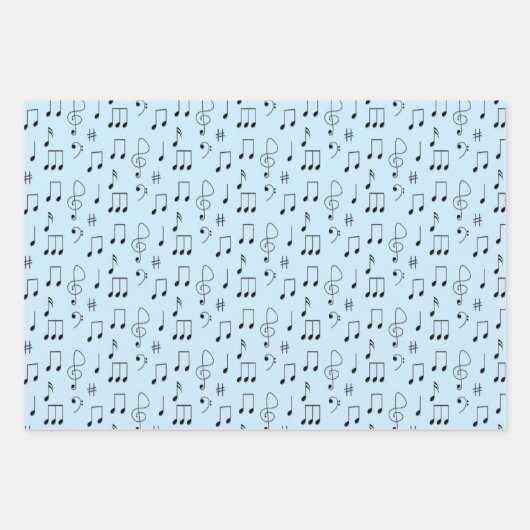 Just Noted Music Wrapping Paper Sheets Geschenkpapier Set (Vorderseite 2)