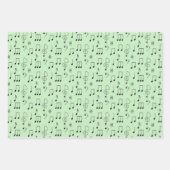 Just Noted Music Wrapping Paper Sheets Geschenkpapier Set (Vorderseite)