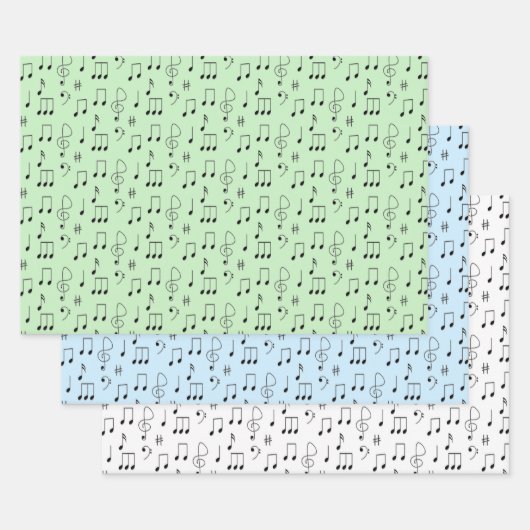 Just Noted Music Wrapping Paper Sheets Geschenkpapier Set (Set)