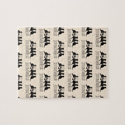 Just One More Cat Parent Pattern Puzzle (Horizontal)