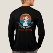 Just One More Cat  Tri-Blend Shirt (Rückseite)