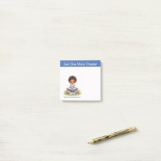 Just One More Chapter Book Lover Notes Post-it Klebezettel (Auf Schreibtisch)