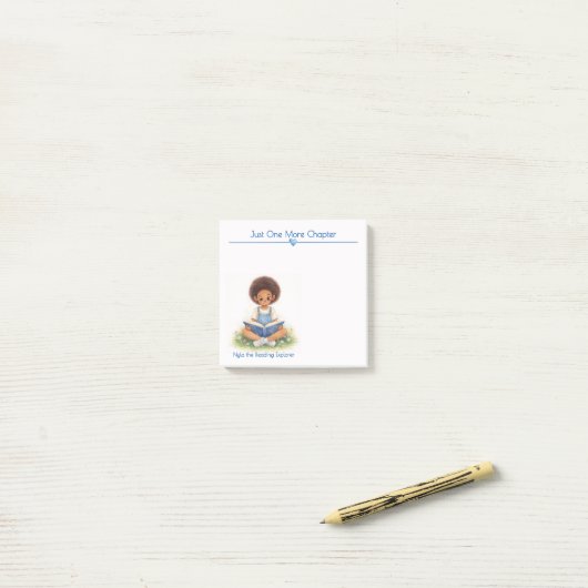 Just One More Chapter Book Lover Notes Post-it Klebezettel (Auf Schreibtisch)