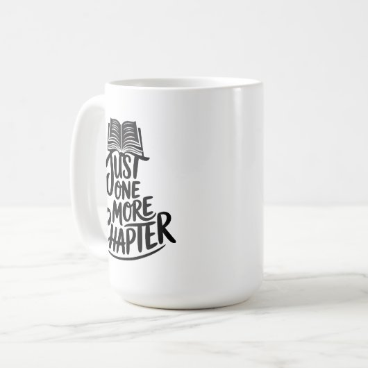 Just one more chapter - Book Lover - Reading Kaffeetasse (Vorderseite Links)