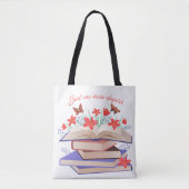 "Just One More Chapter " book lover tote bag Tasche (Vorderseite)
