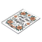Just One More Chapter – Floral Book Lover Notizblock (Linke Seite)