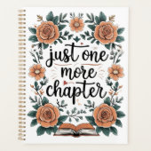 Just One More Chapter – Floral Book Lover Planer (Vorderseite)