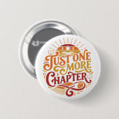  Just One More Chapter Reading Book Club Button (Vorne & Hinten)