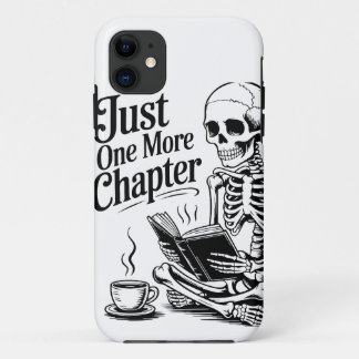 "Just One more Chapter" Skeleton Book Lover Phone Case-Mate iPhone Hülle