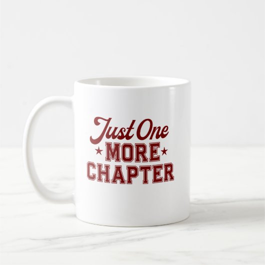 Just One More Chapter Tasse Marone Buchwurm (Links)