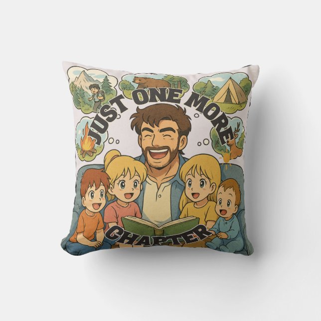 Just One More Chapter Throw Pillow Kissen (Vorderseite)