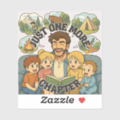 Just One More Chapter Vinyl Sticker (Blatt)