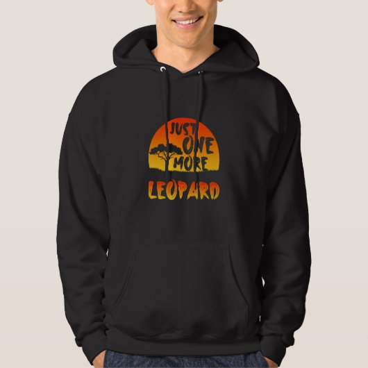 Just One More Leopard Inspirational Endangered Ani Hoodie (Vorderseite)