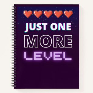 just one more level notizblock