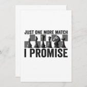 Just one more Match i Promise Funny Chess Lover Dankeskarte (Vorne/Hinten)