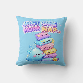 Just One More Nap Cushion Pillow Kissen