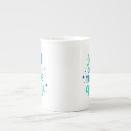 Just One More Query Bone China Mug Porzellantasse
